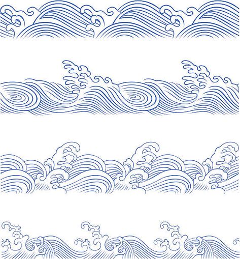 17,186 Ocean Wave Line Drawing Stock Photos, Pictures & Royalty-Free Images - iStock Wave Drawing, Wave Illustration, Ocean Tattoos, Waves Line, Japanese Waves, Waves Tattoo, Wave Art, Japanese Patterns, Ocean Wave