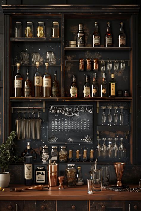 20 Amazing Home Lounge Room Bar Ideas - Remodr Manly Dining Room Ideas, Speakeasy Closet, Mahogany Aesthetic, Room Bar Ideas, Speakeasy Decor Bar, Home Pub Ideas, Home Lounge Room, Home Lounge Room Bar, Bar Lounge Room