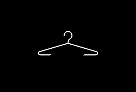 Clothing Apparel Logo Ideas, Logos For Fashion Designers, Outfits Logo Design, Apparel Logo Design Clothing, Clothing Logos Ideas, Clothes Hanger Logo, Clothing Background Design, Cloth Store Logo, Hanger Logo Design Clothing