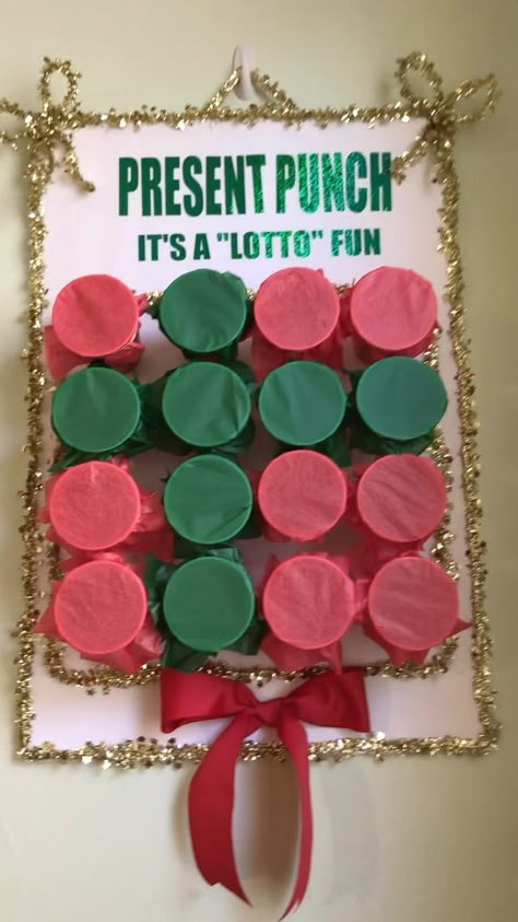 Looking for a fun gift or game this holiday season? AD 🎁 Why not make a DIY Present Punch Game using New Jersey Lottery Tickets! It’s so… | Instagram Lotto Tickets Christmas Gift, Holiday Game Prizes, Christmas Lottery Ticket Ideas, Christmas Game Gifts Ideas, Lotto Tree Ideas, Lottery Ticket Game Ideas Fun, Lotto Gift Ideas, Diy Lottery Ticket Gifts, Christmas Lottery Ticket Game