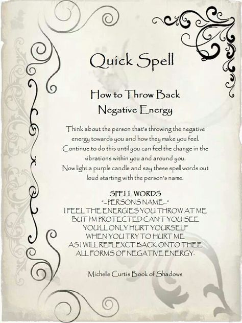 Negative energy Banish Negative Energy, Karma Spell, Wicca Spells, Witchcraft Spells For Beginners, Banishing Spell, Revenge Spells, Good Luck Spells, Spells For Beginners, Easy Spells