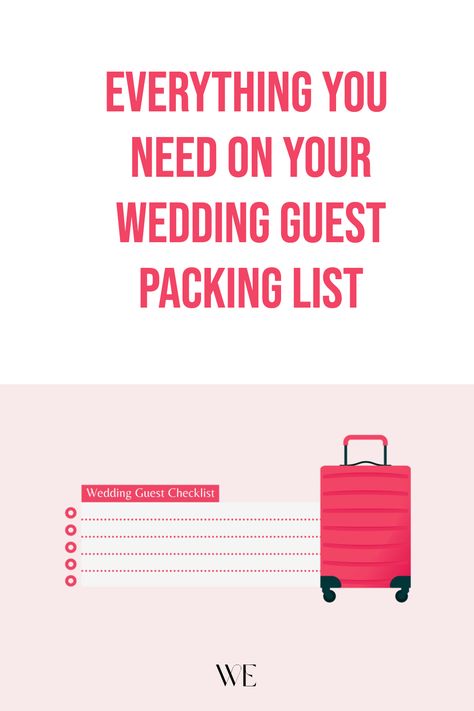 Whether the wedding is local or destination, a quick afternoon or a full wedding weekend, this checklist is for you. Tick-off essentials, surprise elements, and even those 'just-in-case' items that you never knew you needed! 💍🍾 Find comfort in preparation and transform yourself into the perfect guest! 🥂✨ Be prepared, be stylish, and most importantly, ready to celebrate love! 💖🕊️ Wedding Guest Packing Checklist, Packing List For Destination Wedding, Packing List For Wedding Guest, Destination Wedding Essentials, Weekend Wedding Packing List, Destination Wedding Packing List Guest, Wedding Weekend Packing List, Wedding Guest Packing List, Wedding Essentials Checklist