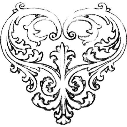 pretty heart tat Baroque Tattoo, Arte Peculiar, Heart Tattoos, Sweet Tattoos, Tattoo Collection, Ink Inspiration, Heart Sketch, Pinterest App, Simple Tattoo