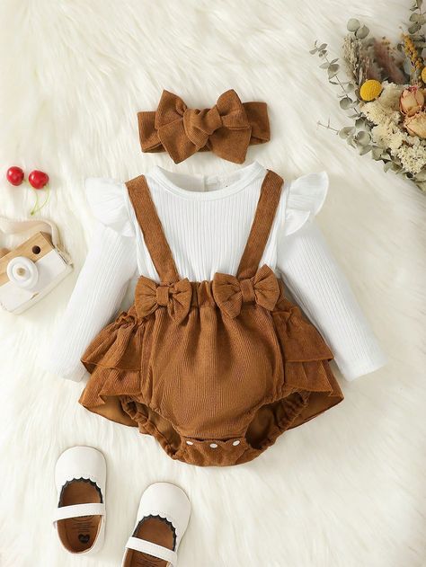 Multicolor  Collar Long Sleeve Fabric Colorblock Tee Embellished Slight Stretch  Baby Girls Clothing Newborn Outfits Girl, Cute Baby Clothes Newborn, Baby Outfits Girl, Cute Newborn Outfits, Infant Girl Outfits, Newborn Baby Girl Outfits, Baby Fashion Girl Newborn