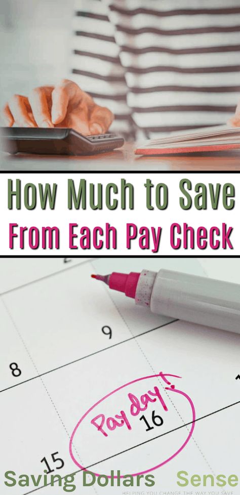 How Much to Save | Deciding how much you will add to savings out of each pay check or pay period #savings #frugal #family #personalfinance How Much To Save From Each Paycheck, Down Payment Savings Plan, Weekly Savings, Money Saving Jar, Pay Check, Saving Money Tips, Family Projects, Pay Day, Savings Jar