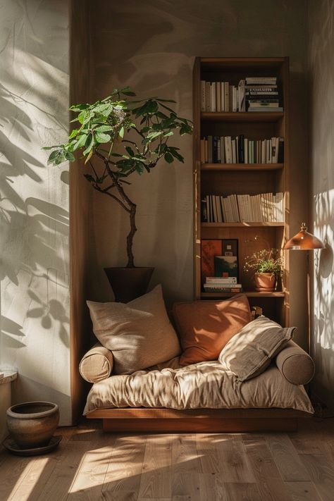 Design Ložnic, Home Vibes, Cozy Room Decor, Apartment Decor Inspiration, Reading Corner, Dream House Interior, Cozy Room, Home Aesthetic, Room Inspiration Bedroom