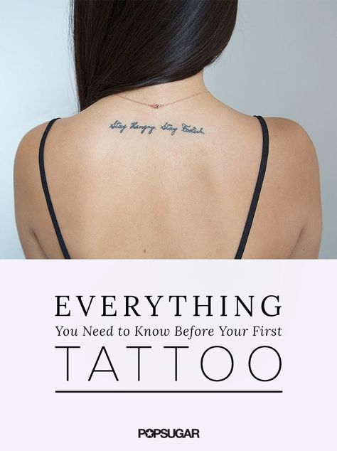 The Ultimate Checklist For Tattoo Virgins Tattoo Care Instructions, Enough Tattoo, Girl Back Tattoos, Tattoo Care, Tattoo Aftercare, Wings Tattoo, Tattoo Parlors, Back Tattoos, Tattoo Placement