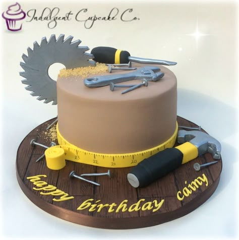 Birthday Party Decorations For Men, 40th Birthday Cakes For Men, Tools Birthday Party, Tools Cake, Construction Cake, 70th Birthday Cake, Dad Birthday Cakes, Birthday Cake For Him, 60th Birthday Cakes