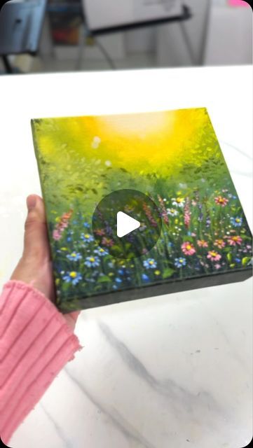 Acrylic Painting Canvas Acrylic Painting Canvas Abstract, Mini Art Drawings, Painting With Fingers, Mini Paintings Ideas, Mini Canvas Art Easy, Acrylic Paint Tutorial, Miniature Painting Ideas, Canvas Painting Small, Acrylic Canvas Painting Ideas