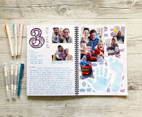 Baby Book Ideas Scrapbook, Scrapbook Ideas Baby, Pregnant Calendar, Time Capsule Kids, Baby Scrapbook Ideas, Diy Baby Book, Scrapbook Baby Book Ideas, Baby Journal Book, Pregnancy Scrapbook