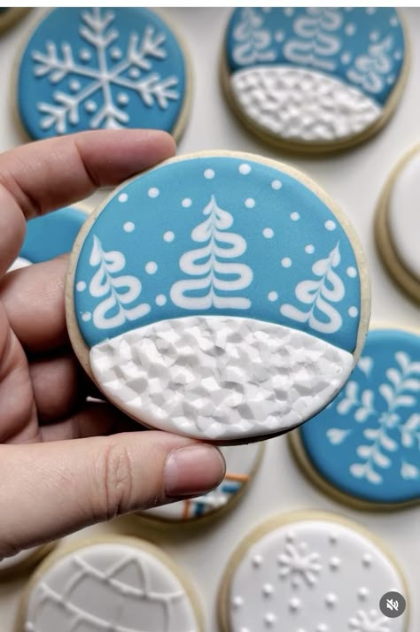 Winter Cookies Decorated, Graceful Baker, Design Cookies, Royal Frosting, Holiday Recipies, Christmas Sugar Cookies Decorated, Winter Song, Cookie Decoration, Christmas Cutouts