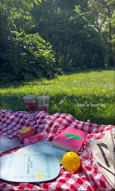 Friends Story Instagram, Picnic Date Food, Pink Picnic, Insta Aesthetic, Pink Pinterest, Picnic Inspiration, Aesthetic Captions, Picnic Decorations, Instagram Collage