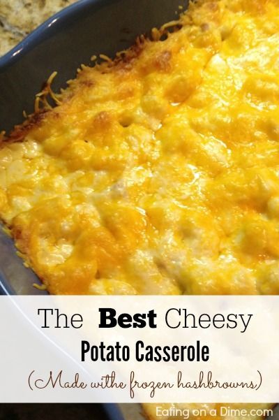 The Best Cheesy Potato Casserole - made with hashbrowns! Passover Plates, Cheesy Potato Casserole, Cheesy Potato, Best Casseroles, Potatoe Casserole Recipes, Cheesy Potatoes, Paula Deen, Potato Casserole, Potato Dishes