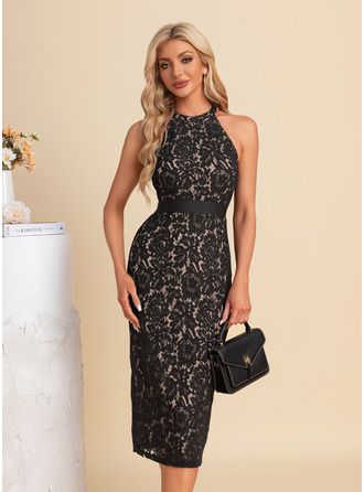 JJ's House No Lace Midi Halter Spring Summer Sheath/Column Yes Black S Height:5.7ft(174cm) Bust:33.5in(85cm) Waist:26in(66cm) Hips:36in(91cm) Dresses. #JJ's House #No #Lace #Midi #Halter #Spring #Summer #SheathColumn #Yes #Black #S #Dresses Black Formal Dresses, Black Lace Midi Dress, House No, Lace Midi, Lace Midi Dress, Formal Attire, Petite Dresses, Clothing Ideas, Dream Clothes