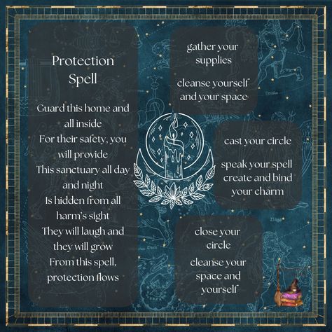 Spells For Beginners, Protection Spell, Protection Spells, Home Protection, Supply List, Book Of Shadows, It Cast, Charms, On Instagram