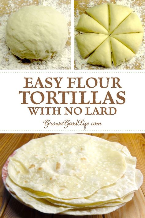 Make these easy flour tortillas from scratch with olive oil or avocado oil instead of lard or shortening. Fill with all the Tex-Mex flavors you love! #nolard #tortillas #Mexican #southwestern Big Tortilla Recipe, Small Batch Flour Tortillas, Diy Tortillas Easy, Tortilla From Scratch, Diy Flour Tortillas, Healthy Flour Tortillas, Best Tortilla Recipe, Homemade Tortillas Easy, Simple Tortilla Recipe