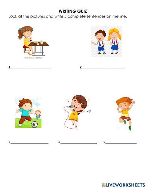 Sentence Making For Class 1, Write Sentences Worksheets, Write A Sentence Worksheet, Write A Sentence About The Picture, Writing Simple Sentences Worksheets, Look At The Picture And Write Sentences, Make Sentences Worksheet 1st Grades, Make A Sentence Worksheet, Picture Story Writing