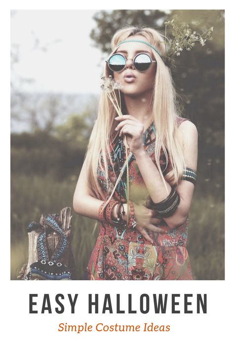 Need a cute costume inspiration for Halloween? Check out this simple Hippie style and out looks in the new Fuse Lenses's article. Happy Halloween! #Halloween #Costume #DIY #Simple #Cute #Women #Easy #LastMinute Boho Costume Halloween, Easy 70s Costume, Hippy Costume Makeup, 70s Diy Costume, Homemade Hippie Costume Diy, Diy 60s Costume Women, 60s Costume Ideas For Women, Hippie Outfits Costume, Easy 70s Outfit Last Minute