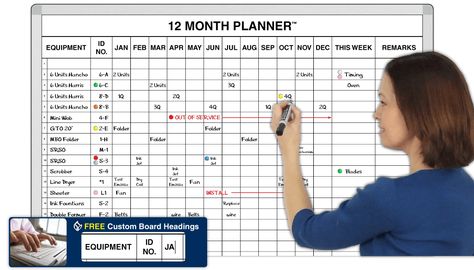 12 Month Preventive Maintenance Planner School Schedule Templates, Monthly Schedule Template, Free Blank Calendar, Weekly Schedule Planner, Blank Calendar Template, Building Maintenance, Schedule Templates, School Schedule, Preventive Maintenance