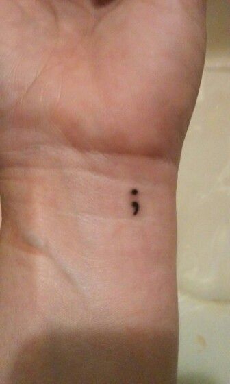 Stick And Poke Semicolon, Small Heart Semicolon Tattoo, Tattoo Dot And Comma, Smicolen Tattoo, Dot Comma Tattoo, Semi-colon Tattoo Simple, Bumble Bee Semicolon Tattoo, Semicon Tattoo, Dot And Comma Tattoo