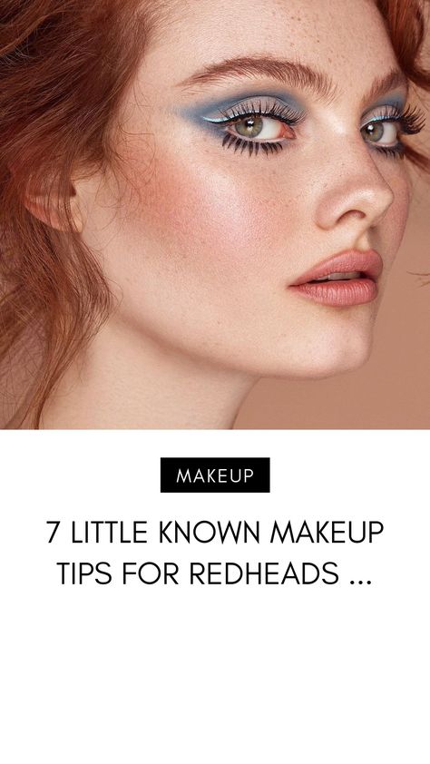 Red Hair Blue Eyes Makeup, Makeup Looks For Redheads, Redheads With Brown Eyes, Pale Skin Eye Makeup, Eyebrows Redheads, Makeup Tips For Redheads, Red Hair Makeup, Red Hair Blue Eyes, Redhead Makeup