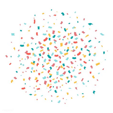 Colorful confetti background explosion vector | free image by rawpixel.com / filmful Confetti Graphic, Confetti Illustration, Sticker Inspiration, Anniversary Poster, Carnival Christmas, Confetti Design, Confetti Background, Colorful Confetti, White Confetti