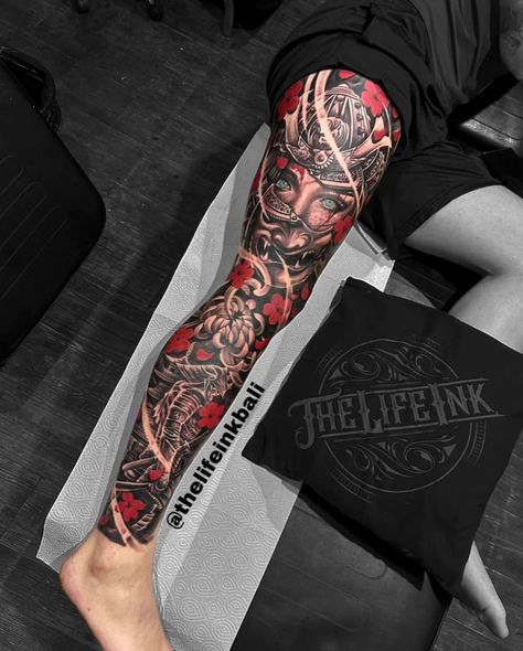 Just done full leg sleeve💉💯 Please guys book you sport guy✅✅✅💪💪💪 Thanks for trusting brother🙏🙏🙏@⚜️ @⚜️ For booking and appointment please… | Instagram Full Leg Sleeve, Traditional Japanese Tattoo Sleeve, Samurai Tattoo Sleeve, Japanese Leg Tattoo, Sick Tattoos, Japanese Tattoos For Men, Tiger Tattoo Sleeve, Best Leg Tattoos, Japanese Legs