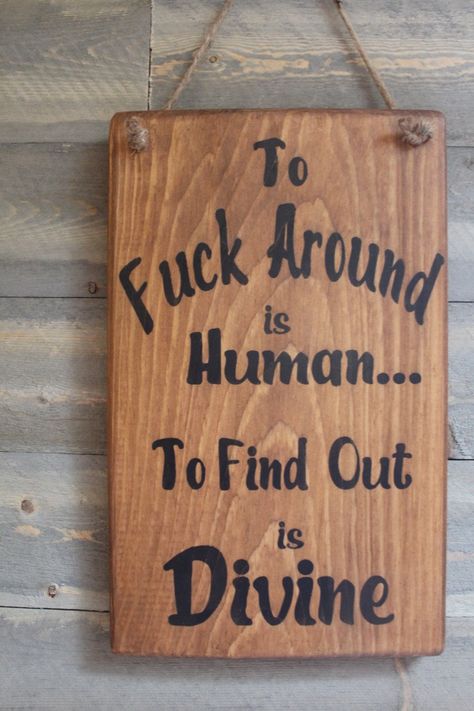 Diy Bar Signs Wood, Hippy Gift Ideas, Hippie Porch Ideas, Funny Outdoor Signs, Around And Find Out, Wood Signs Halloween, Rustic Outdoor Decor Ideas, Painted Wood Signs Diy, Hippie Bathroom Ideas