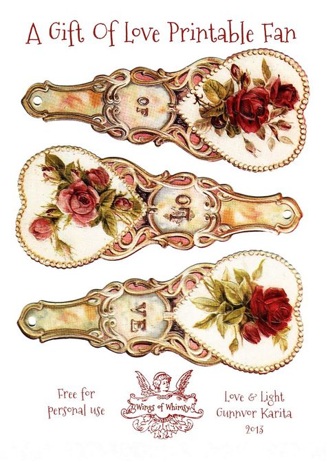 Etiquette Vintage, Pretty Printables, Free Vintage Printables, Victorian Scrap, Miniature Printables, Images Vintage, Paper Fans, Vintage Printables, Decoupage Paper