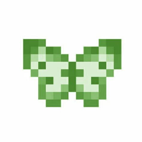 Green Pixel Art Icon, Simple Butterfly Pixel Art, Pixel Lily Pad, Lily Pad Pixel Art, Green Perler Bead Pattern, Green Pixel Icons, Leaf Pixel Art, Green Pixel Art, Pixel Butterfly