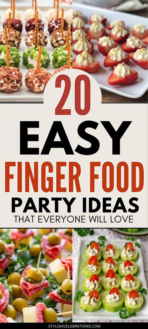 Best Finger Foods For Parties, Potluck Finger Foods, Party Finger Food Ideas, Finger Foods For Parties, Finger Foods Easy Party, Party Appetizer Ideas, Foods For Parties, Best Finger Foods, Potluck Meals