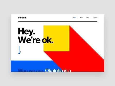 Primary colors for primary functions. Okalpha Website by Matthew Hall for @makereign⠀ ⠀ #dribbble #dribbblers #ui #ux #design Web Design Form, Monochromatic Website, 블로그 디자인, Art Branding, Web 1, Webdesign Inspiration, Web Ui Design, Brand Guide, Web Layout Design