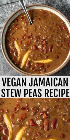 Jamaican Bean Soup, Stew Peas Jamaican Vegetarian, Vegan Recipes With Kidney Beans, Vegan Kidney Beans, Ital Stew Jamaican, Vegan Jamaican Food Recipes, Red Kidney Bean Soup, Jamaican Butter Beans Recipe, Ital Food Jamaican