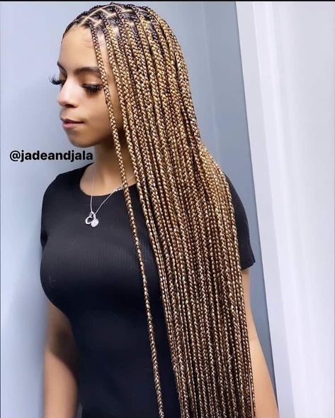 60 Box Braids Hairstyles for Black Women to Try in 2023 Braids Hairstyles For Black Women, Blonde Box Braids, African Hair Braiding Styles, Blonde Braids, Box Braids Hairstyles For Black Women, Braids Hairstyles Pictures, Cute Box Braids Hairstyles, Protective Hairstyles Braids, Box Braids Styling