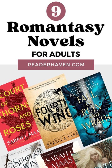 The romantasy genre (fantasy romance) has become wildly popular in recent years – readers just can’t get enough! It’s a magical blend of fantasy and romance that's unique and unputdownable. Whether you’re new to this genre or already a fan, here are some must-read romantasy novels for adults, including bestselling books by Sarah J. Maas, popular new fantasy book Fourth Wing, and more! Good Fantasy Romance Books, Popular Fantasy Books, Romantasy Books To Read, Romantasy Book Aesthetic, Romantasy Book Recommendations, Adult Fantasy Romance Books, Best Fantasy Romance Books, Historical Fantasy Books, Reader Things