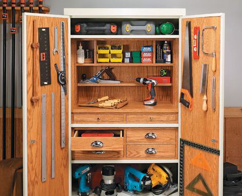 Steel Cabinet Makeover Power Tool Cabinet Storage, Elevated Cabinets, Tool Cabinet Metal, Craftsman Toolbox Storage, Dewalt Rolling Tool Chest, Tool Box Cabinet, Mechanic Tool Box Ace Hardware, Steel Storage Cabinets, Pan Organization