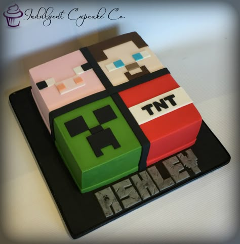 Minecraft Dort, Minecraft Pasta, Pastel Minecraft, Bolo Minecraft, Cake Minecraft, Minecraft Party Decorations, 4de Verjaardag, Minecraft Birthday Cake, Easy Minecraft Cake