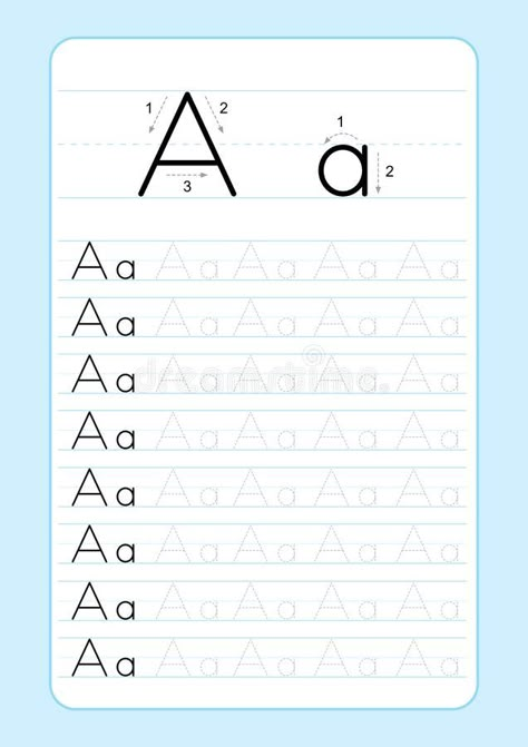 ABC Alphabet Letters Tracing Worksheet With Alphabet Letters. Basic Writing Practice For Kindergarten Kids A4 Paper Ready To Print Stock Vector - Illustration of basic, outline: 133333737 Abcd Writing, Writing Practice Kindergarten, Abc Alphabet Letters, Kertas Kerja Prasekolah, Kids Handwriting Practice, Tracing Worksheets Free, Abc Tracing, Alphabet Writing Practice, Abc Worksheets