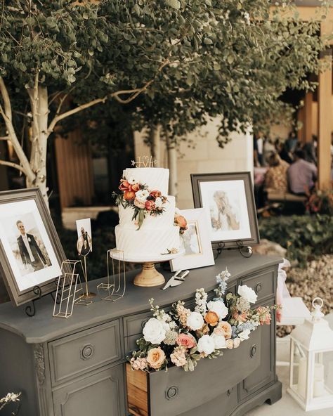 EVERMORE vintage rentals on Instagram: “Is it just me or is this cake too pretty to eat! Our Bronson Buffet was the perfect display for this cake. #weddingcake…” Is It Just Me, Vintage Rentals, Just Me, Wedding Cakes, Dream Wedding, Table Decorations, Cake, On Instagram, Instagram