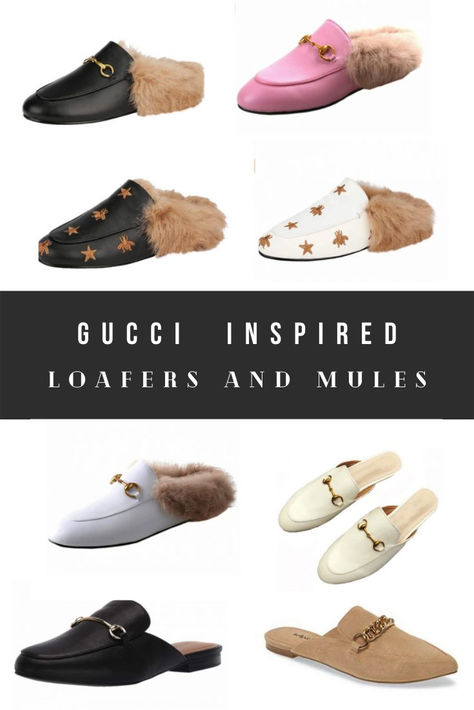 Gucci Mules Outfit, Tech Office, Mules Outfit, Gucci Slippers, Look Alikes, Fur Loafers, Gucci Inspired, Ysl Handbags, Fur Mules