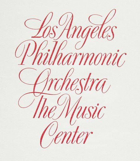 Doyald Young, detail of engraved lettering for the Los Angeles Philharmonic in The Art of the Letter , Smart Papers, Hamilton OH, 2003, 10 in Lettering Cursive Typeface, Shirt Branding, Puglia Wedding, Design Alphabet, Create Logo, Type Inspiration, Lettering Typography, Custom Calligraphy, Cursive Font