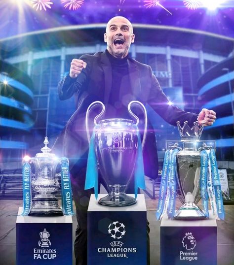 Treble Winner Manchester City 2022/2023 Man City Treble Wallpaper, Mancity Treble, Treble Tattoo, Man City Treble, Manchester City Treble, Man City Team, Barcelona Wallpapers, Chester City, Manchester Derby