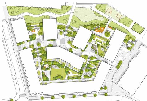 Development Plan Architecture, Site Development Plan Landscapes, Architecture Master Plan, Site Development Plan Architecture, Koshino House, Parking Plan, Architecture Watercolor, Site Development Plan, Urban Model