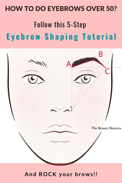 Rock new and youthful eyebrows with this easy 5 step eyebrow shaping tutorial! Eyebrows Over 50, Grey Hair Eyebrows, Eyebrow Shaping Tutorial, Minimal Makeup Tutorial, Makeup For 60 Year Old, Eyebrows For Face Shape, Shaping Brows, Minimal Makeup Routine, Easy Eyebrow Tutorial