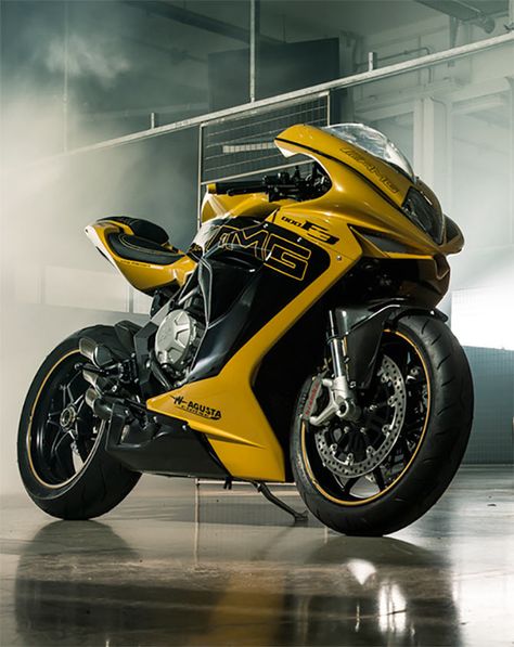 Yellow Motorcycle, Mv Agusta F3, Motor Balap, Xe Ducati, Vespa Scooter, Fast Bikes, Indian Motorcycles, Beautiful Bike, Mv Agusta