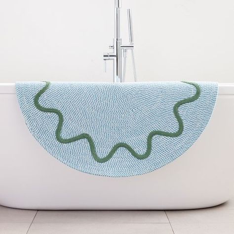 Bath Mats Bathroom Ideas, Round Bath Mats, Cute Bath Mats, West Elm Kids, Bathroom Solutions, Email Branding, Best Bath, Furniture Trends, Kitchen Mirror