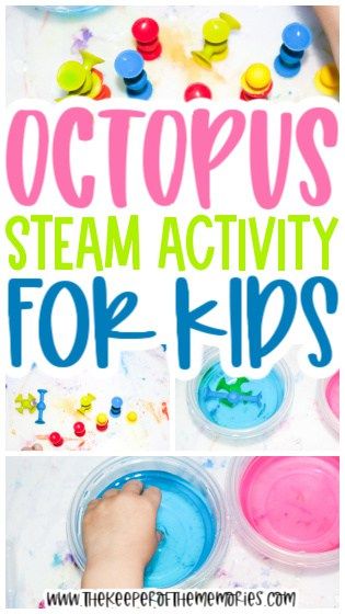 Octopus Activities For Preschool, Octopus Preschool, Octopus Activity, Ocean Preschool Theme, Octopus Activities, Octopus For Kids, Ocean Preschool, Stem Activities Preschool, Ocean Theme Preschool