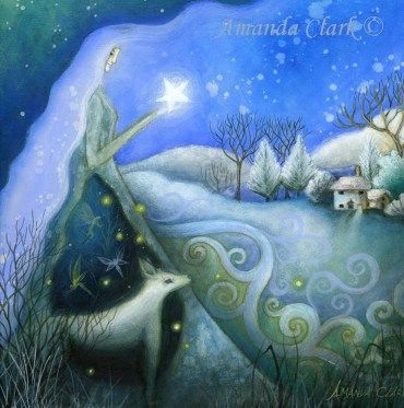 1.A winter's Tale©Amanda_Clark Amanda Clark, Happy Winter Solstice, Art Fantaisiste, Clark Art, Winter Fairy, Happy Winter, Celestial Art, Fairytale Art, Goddess Art