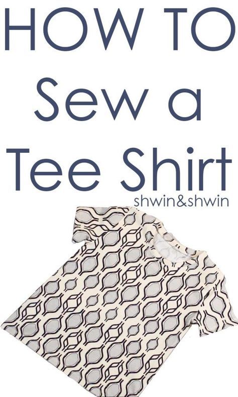 Basic Shirts Pattern, Sewing Blouses, Tees Pattern, Clothes Sewing Patterns, Christmas Sewing, Sewing Projects For Beginners, Sewing Basics, How To Sew, Sewing Patterns Free