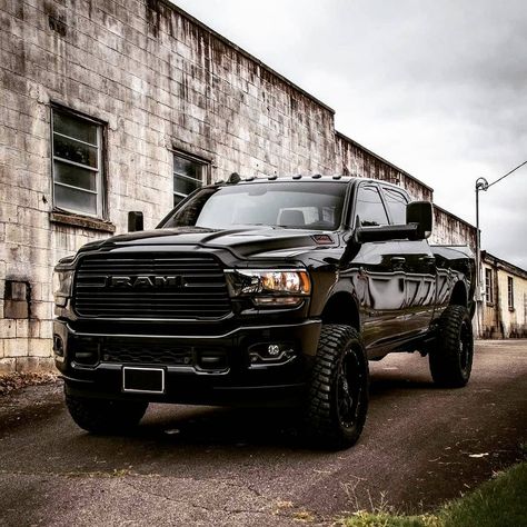 HDRams on Instagram: “2019 Ram 2500 Big Horn Black 📸: @caelencockrum  #Ram #RamTrucks #2019Ram #RamHD #HeavyDuty #Pickup #Pickups #Truck #Trucks #PickupTruck…” Dodge Charger 1968, Dodge Ram Diesel, Ram Cars, Jeep Pickup Truck, Archangel Tattoo, Dodge Diesel, Dodge Charger Hellcat, Dodge Demon, Cummins Trucks